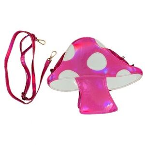Pink Mushroom Crossbody Bag